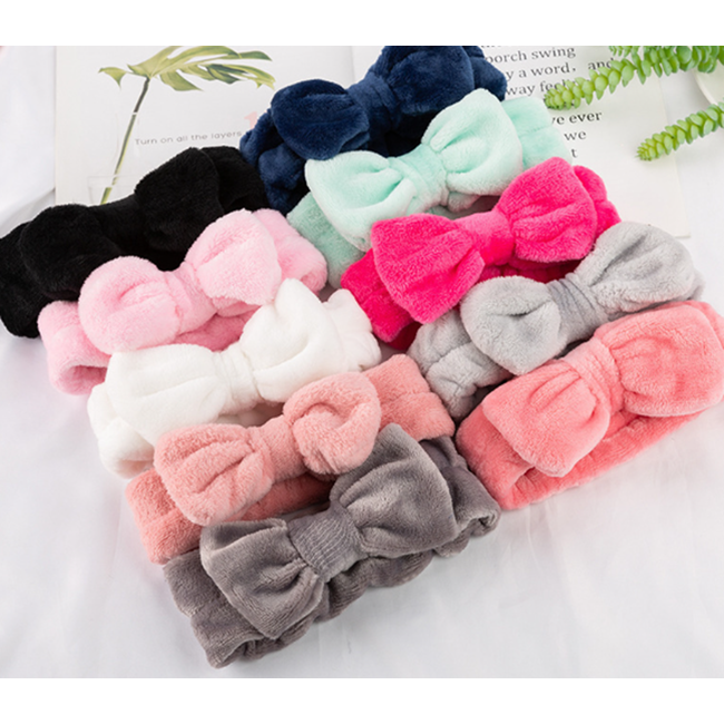 Fluffy Make-up Haarband - Groen | Badstof | Masker/Gezichtsverzorging