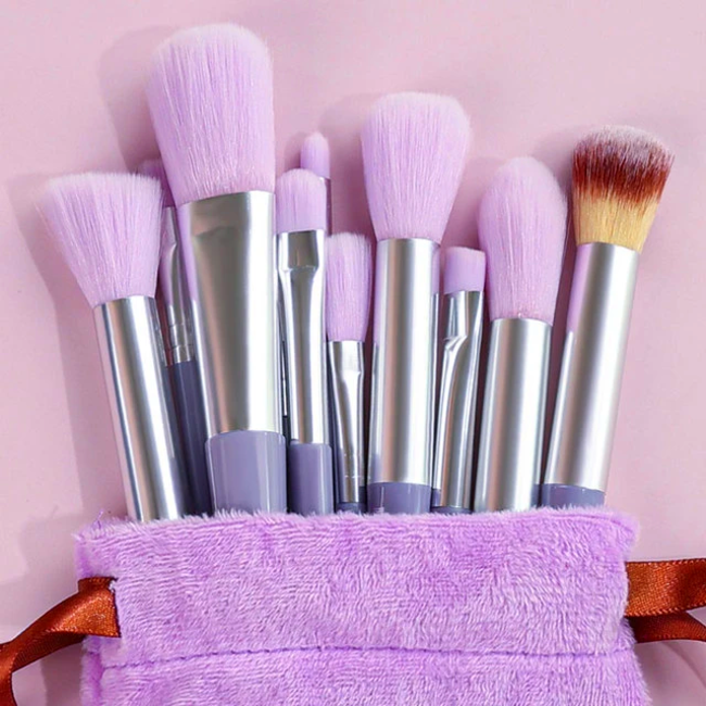 Make-up Kwasten - Kwastenset - Paars | 13-delig | Fashion Favorite