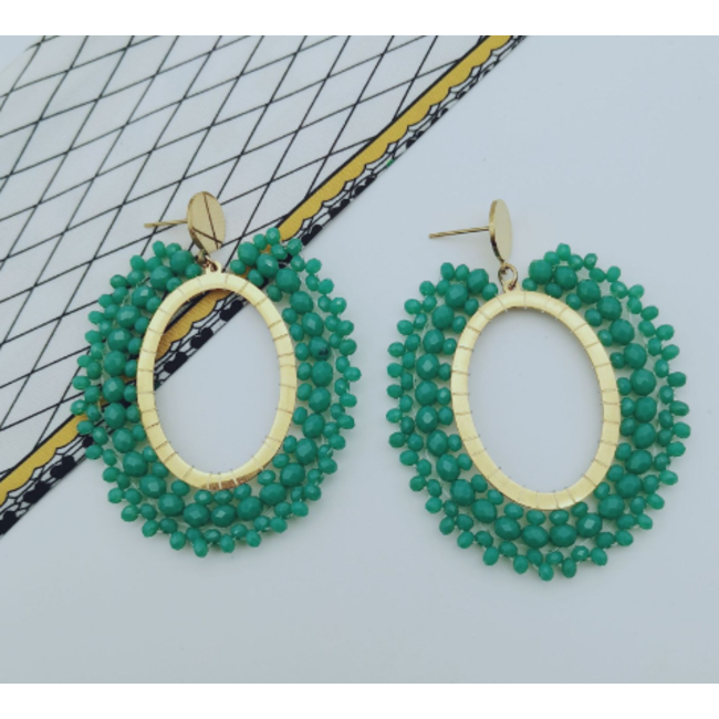 Jasmine Oorbellen | Groen | Fashion Favorite