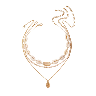 Fashion Favorite Schelpen Ketting Set - Goudkleurig