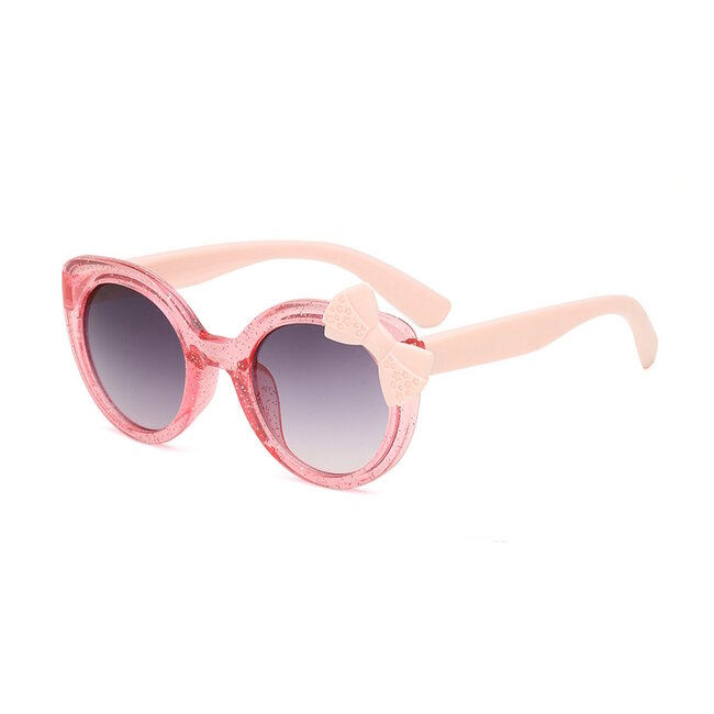 Fashion Favorite Kinder Zonnebril Bow/Strik - Roze | Kunststof