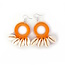 Fashion Favorite Sea Shell Oorhangers - Oranje