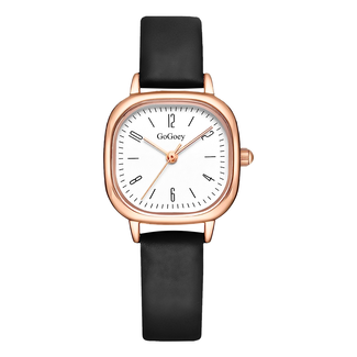 Fashion Favorite Retro Square Horloge - Zwart