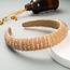 Fashion Favorite Glitter Diadeem - Champagne | Kunststof / Polyester | Fashion Favorite