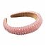 Fashion Favorite Glitter Diadeem - Lichtroze | Kunststof / Polyester | Fashion Favorite