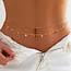 Fashion Favorite Belly Chain - Buikketting Coin | Goudkleurig