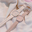 Fashion Favorite Pastel Color Horloge Square - Beige Brown | Siliconen | Ø 38 mm