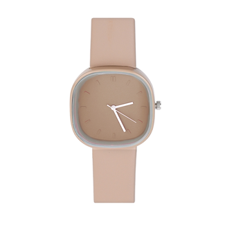 Fashion Favorite Pastel Color Horloge Square - Beige Brown