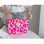 Fashion Favorite Toilettas Leopard - Neon Pink | Make-Up Tas | 25 x 20 cm