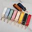 Bag Strap / Tas Riem Effen - Zwart/Zilver | 130 x 3,8 cm