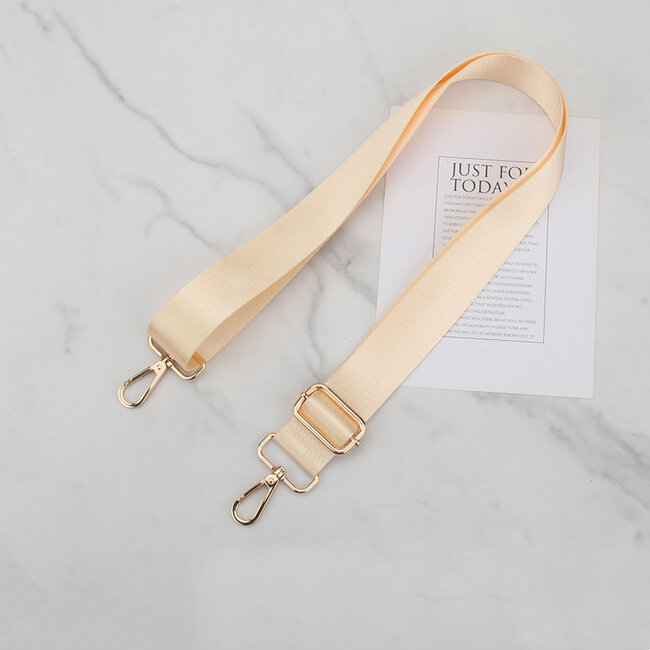 Bag Strap / Tas Riem Effen - Vanille | 130 x 3,8 cm