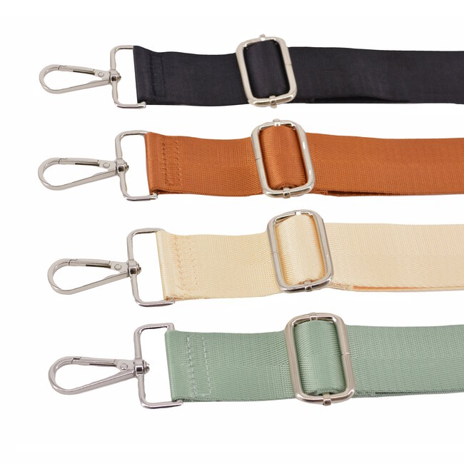 Bag Strap / Tas Riem Effen - Zwart | 130 x 3,8 cm