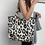 Fashion Favorite Shopper Leopard  - Hot Black | 36 x 33 x 18 cm | Canvas/Katoen