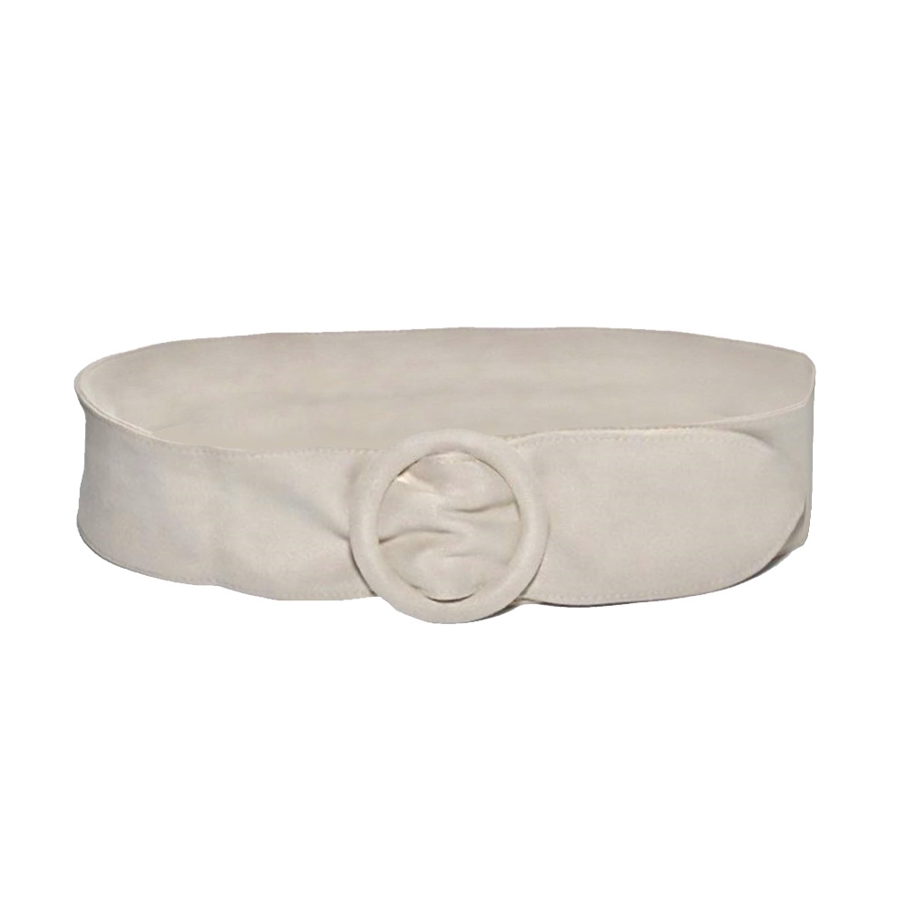 SuedeTailleriem - Beige | 110 x 7 cm | Polyester - Fashion Favorite