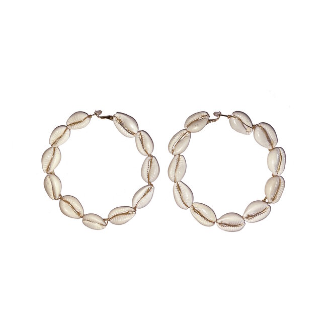 Fashion Favorite Sea Shell Oorringen - Creme | Fashion Favorite