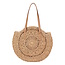 Fashion Favorite Ibiza Strandtas - Bruin | Schoudertas | Rotan / Polyester | 47x42 cm