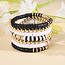 Fashion Favorite Bohemian Armbanden Set - Zwart/Wit | 7- delig | Fashion Favorite