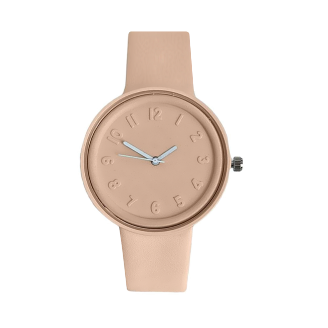 Fashion Favorite Pastel Color Horloge - Beige Brown | Siliconen | Ø 41 mm