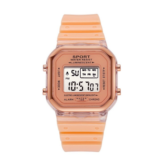 Fashion Favorite Color Digital Horloge - Oranje