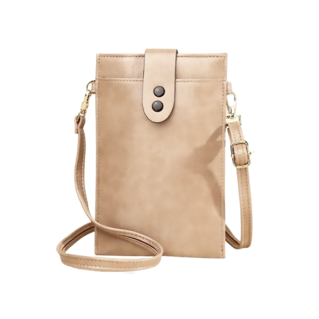 Fashion Favorite Telefoon Tasje - Beige | PU Leder | 19 x 12 x 2,5 cm