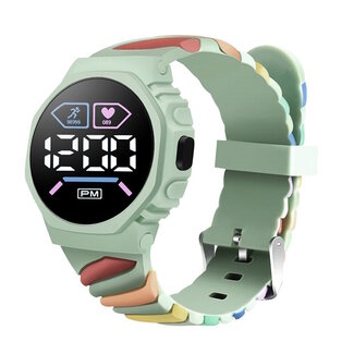 Fashion Favorite Swirl Digital Horloge - Groen