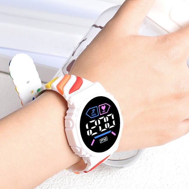 Swirl Digital Horloge - Rood | Ø 37 mm | Fashion Favorite