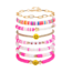 Fashion Favorite Smiley Armbanden Set - Roze | 8- delig | Fashion Favorite