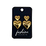 Fashion Favorite Love Heart Oorbellen - Goudkleurig | 3,2 x 2,1 cm | Fashion Favorite