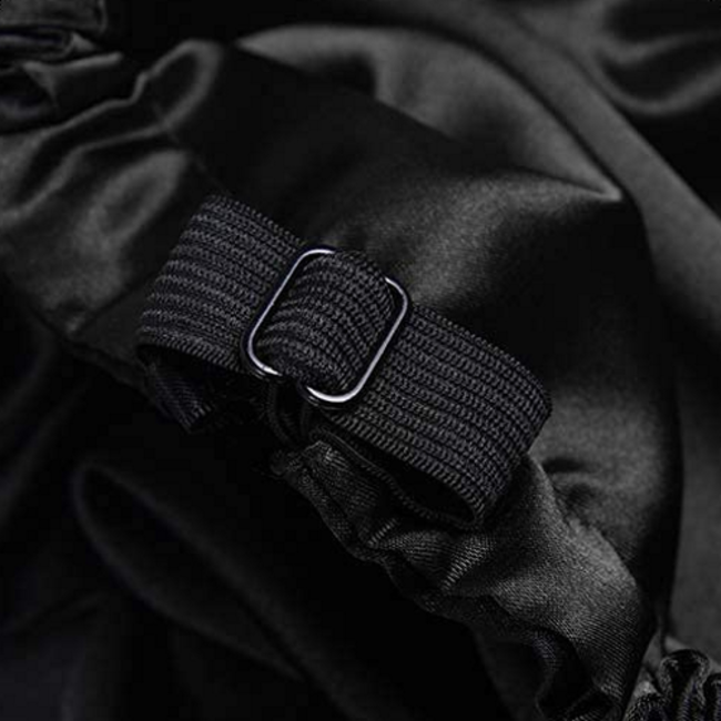 Satijnen Slaapmuts - Petrol / Beige | Elastische Band | One Size