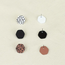 Fashion Favorite Clay Stud Oorbellen - Set #4 | Hexagon - Acryl | 1,8 x 1,8 cm