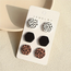 Fashion Favorite Clay Stud Oorbellen - Set #4 | Hexagon - Acryl | 1,8 x 1,8 cm