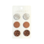 Fashion Favorite Clay Stud Oorbellen - Set #3 | Rond - Acryl | 1,8 x 1,8 cm