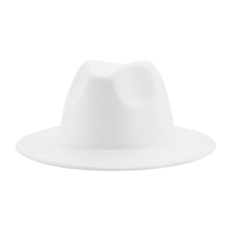 Fashion Favorite Fedora Hoed - Wit