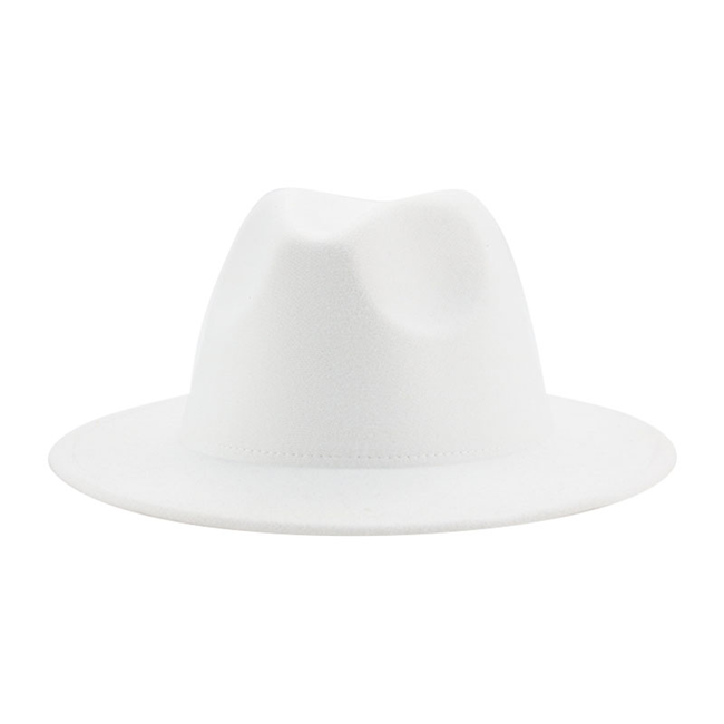 Fashion Favorite Fedora Hoed - Wit | Verstelbaar | 56 - 58 cm | Fashion Favorite