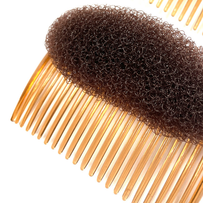 Set 2 stuks - Toupeer Haarclip - Bruin | Bump-It | Fashion Favorite