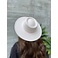 Fashion Favorite Fedora Hoed - Brim Wit | Verstelbaar | 56 - 60 cm