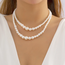 Fashion Favorite Small Double Pearl - Parel Ketting | Set 2 stuks | Imitatieparel / Bijoux