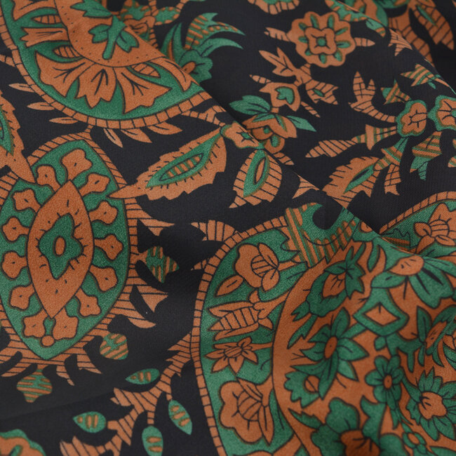 Satijnlook Sjaal - Vintage Paisley | 180 x 90 cm | 100% Polyester