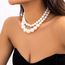 Fashion Favorite Big Double Pearl - Parel Ketting | Set 2 stuks | Imitatieparel / Bijoux