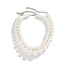 Fashion Favorite Big Double Pearl - Parel Ketting | Set 2 stuks | Imitatieparel / Bijoux