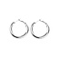 Chunky Hoops Oorringen - Zilverkleurig | 25 mm | Stainless Steel