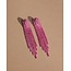 Fashion Favorite Strass Oorhangers - Roze | 9 x 1,5 cm |  Bijoux/Zirkonia
