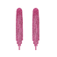 Fashion Favorite Strass Oorhangers - Roze | 9 x 1,5 cm |  Bijoux/Zirkonia