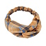 Fashion Favorite Haarband Print | Tartan Bruin | Elastische Bandana