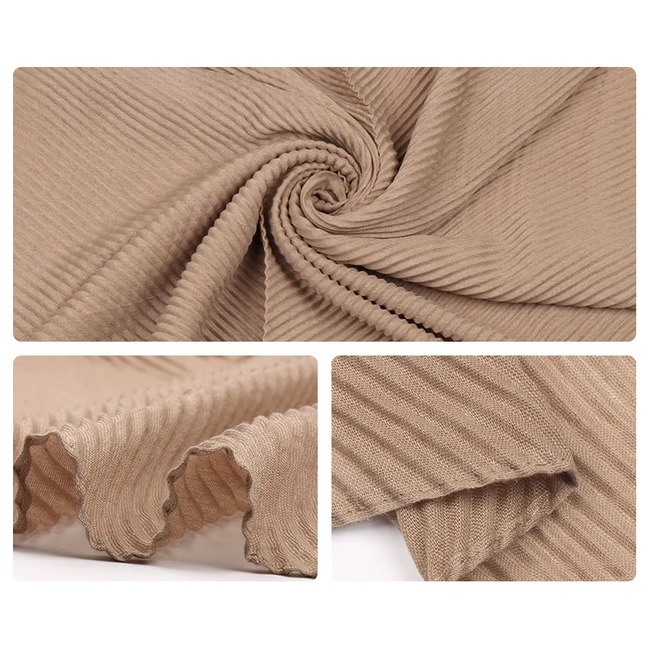 Crinkle Sjaal - Jade Groen | Polyester | 180 x 90 cm