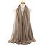 Fashion Favorite Crinkle Sjaal - Taupe | Polyester | 180 x 90 cm