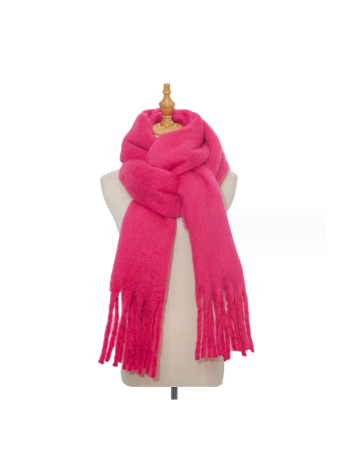 Winter Sjaal - Roze | Polyester | 190 x 45 cm