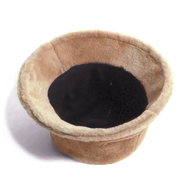 Furry Bucket Hat / Vissershoed - Beige | Polyacryl | 56-58 cm