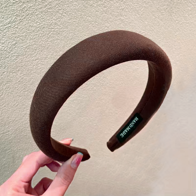 Color Haarband / Diadeem | Bruin | Katoen/Polyester