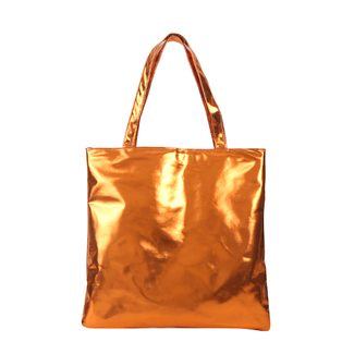 Fashion Favorite Metallic Shopper - Oranje